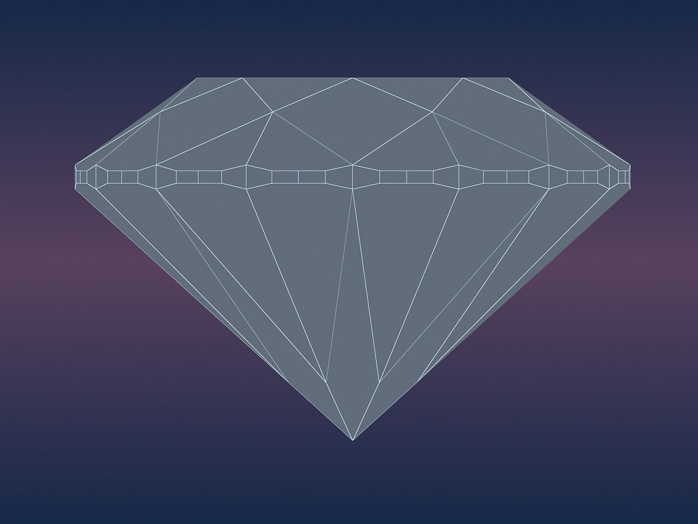 3d 3ds brilliant cut diamond