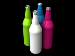 beer bottle 3d max