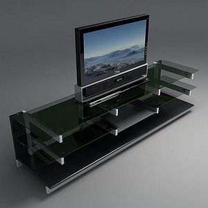 Shelf with LCD TV 1