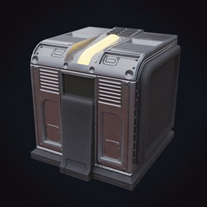 scifi crate 1 3D model