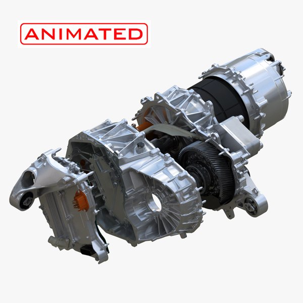 3D Electric Motor engine for Cars with section-ANIMATED model ...