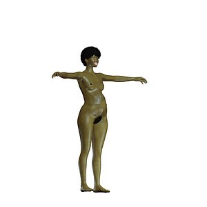 pregnant woman 3d blend