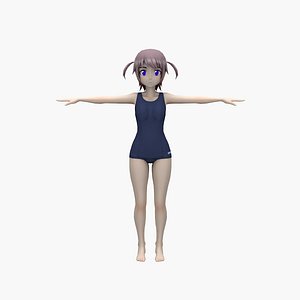 3D Anime Swimgirl V3