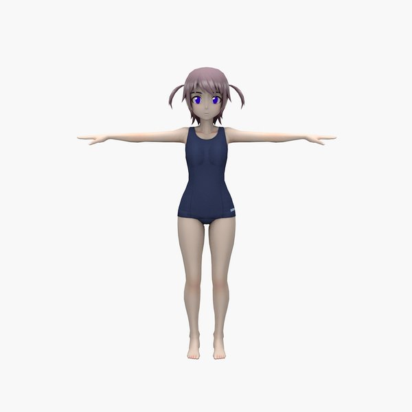 3D Anime Swimgirl V3