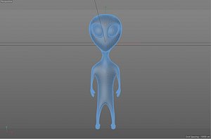 3D alien rig model