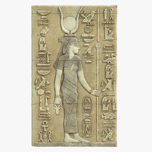 isis ancient egyptian 3D model