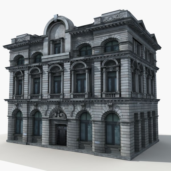 Old building 3D model TurboSquid 1318996