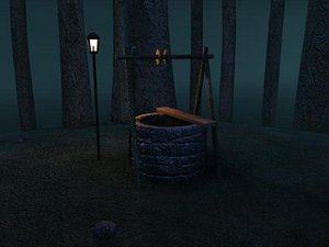 3d model forest water