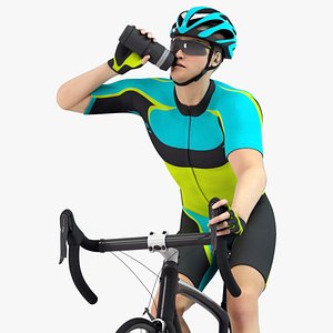 Cyclist Animated HQ 003 Standard License model