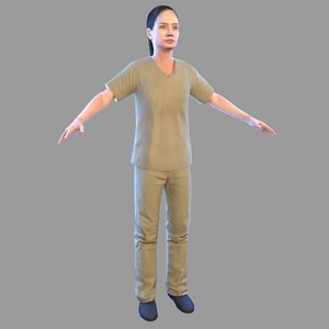3D female prisoner