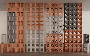 Cement Breeze Block 2 3D model