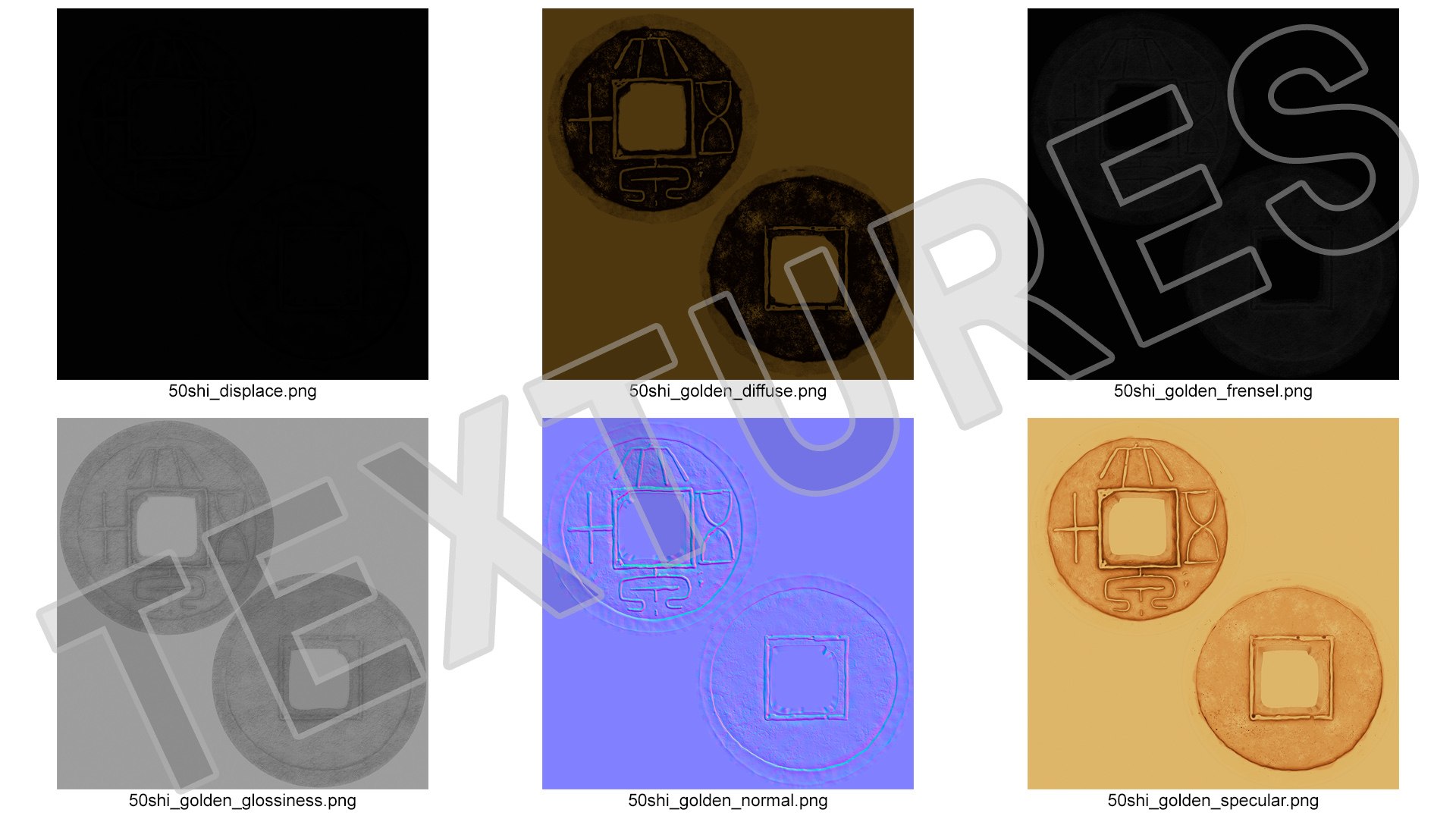 Xin Dynasty 50 Cash Shi Gold 3D model https://p.turbosquid.com/ts-thumb/ge/tjDo6E/oJ/xindynasty50cashshigoldc4dmodel021/jpg/1628008169/1920x1080/fit_q87/00d01e8a9404cc5c7668f5373898e1f4ab2c97ba/xindynasty50cashshigoldc4dmodel021.jpg