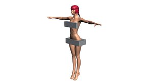3d model character woman