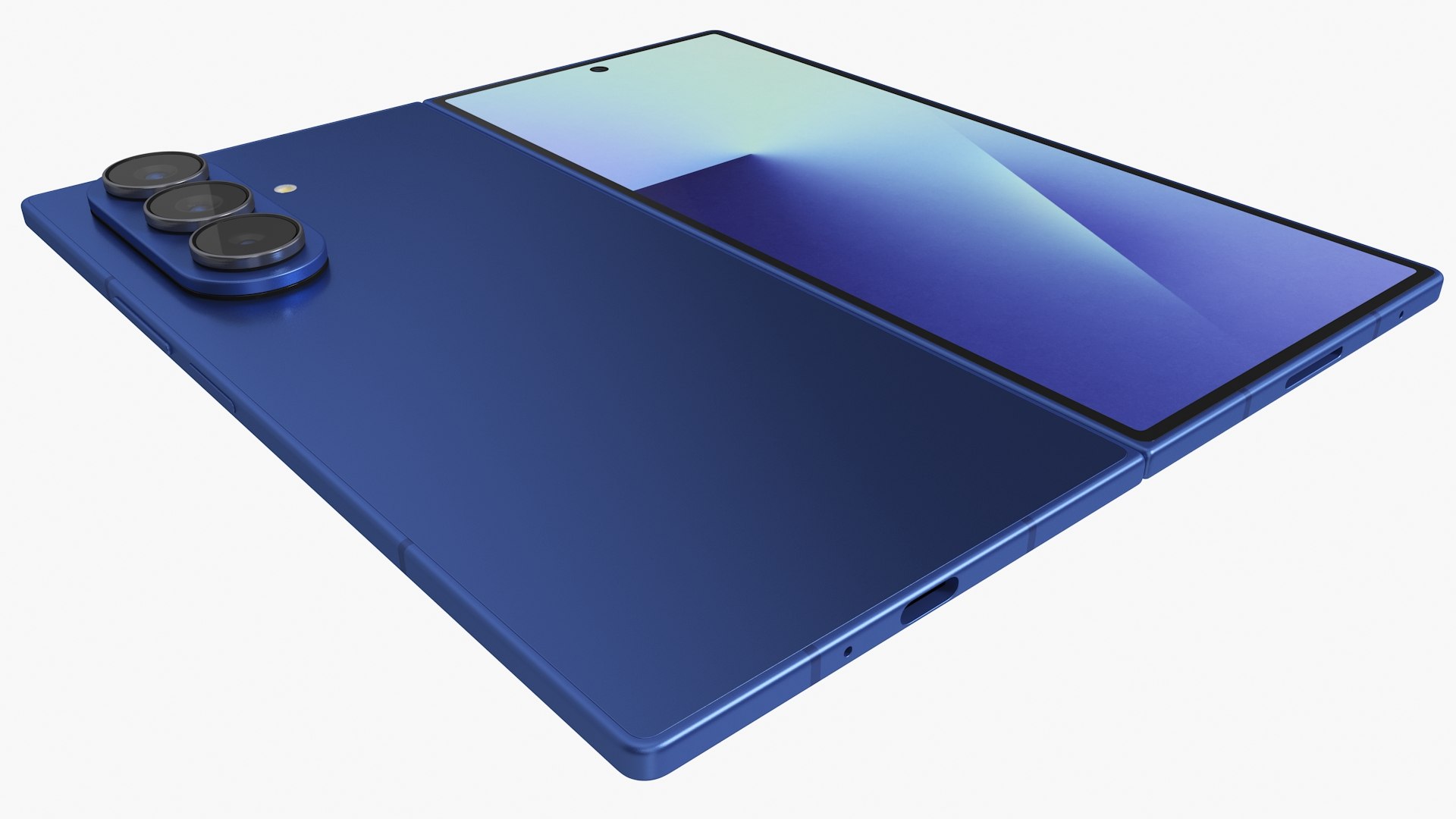 Samsung Galaxy Z Fold7 Shadow Blue Animated 3D Model - TurboSquid 2432189