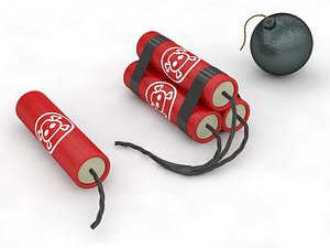 modelled dynamite 3d max