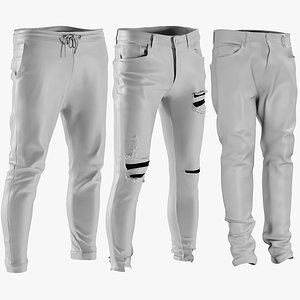 3D mesh men s jeans