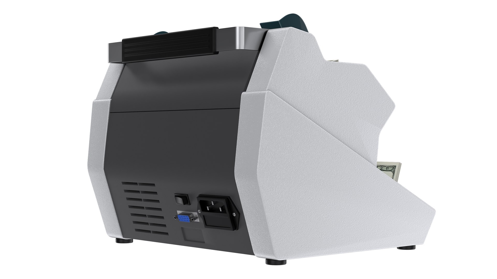 Currency Counter With Dollar Bills Model - TurboSquid 2258472