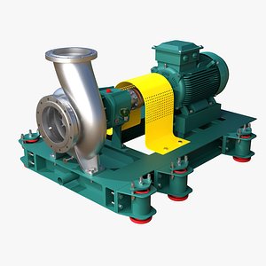 Industrial Centrifugal Pump Detailed Mechanical assembly and exploded view