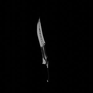 elven sword low-poly game ready PBR