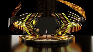 3D virtual set model