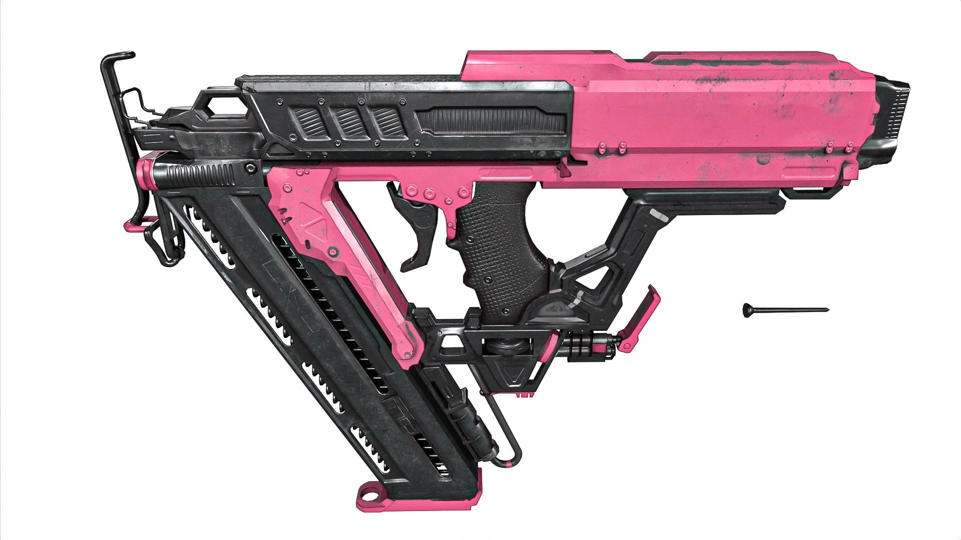 SciFi Nail Gun 3D Model TurboSquid 2117417