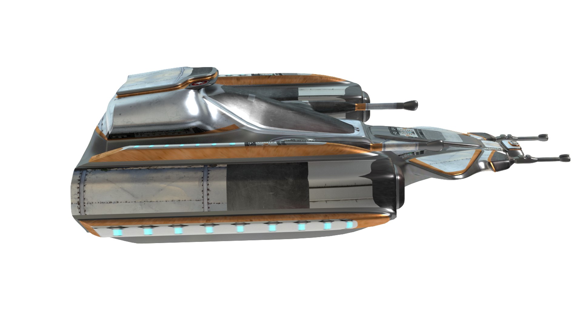 3d Sci-fi Jet Model