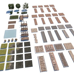3D pack landscape garden design model