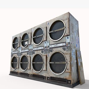 Old Laundromat - Public Laundry 3D