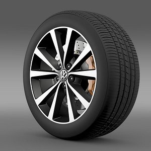 volkswagen polo wheel 3d 3ds