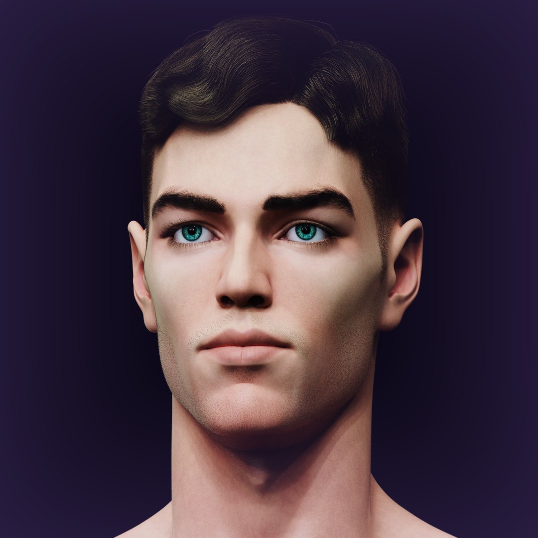 3D Slavic Realistic Male Head High-poly Model - TurboSquid 2258889
