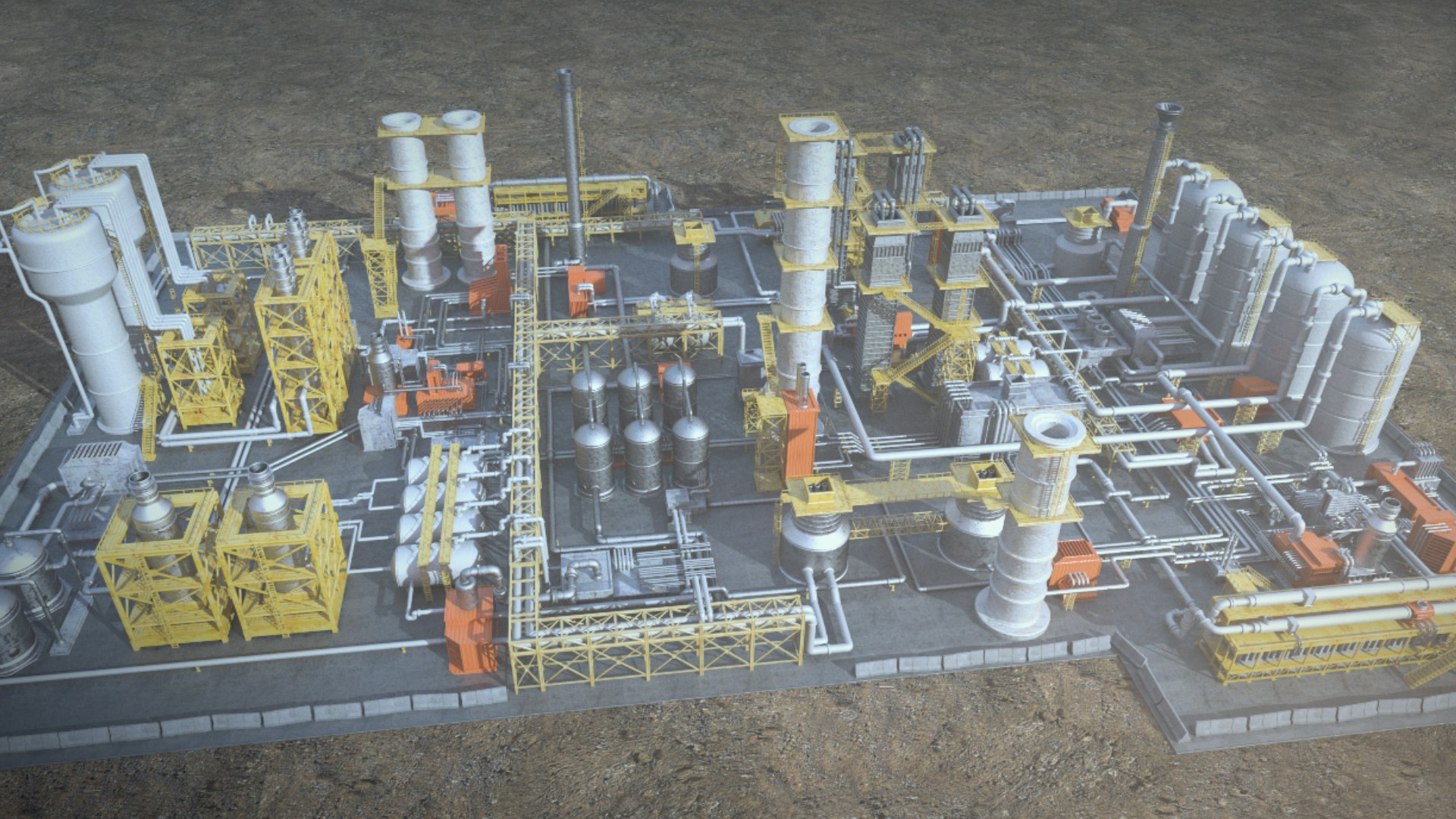 Oil Factory 3D - TurboSquid 2395234