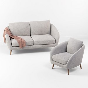 3D corona hanna sofa chair