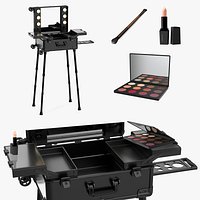 Makeup Case with Makeup Accessories Collection