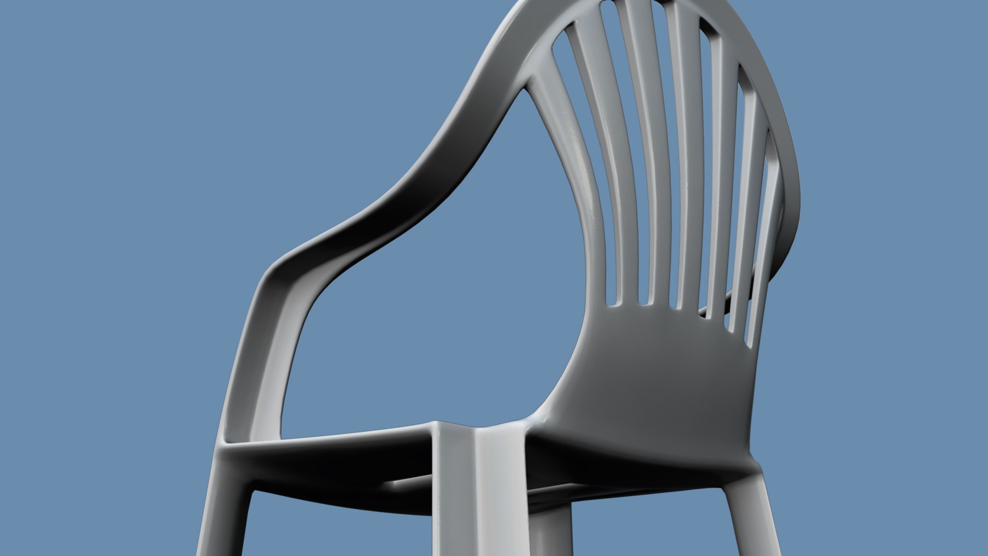 Monobloc Plastic Chair 3d Max