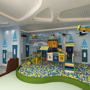 Playroom with Playground 3D model