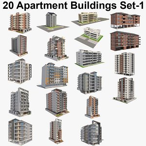3D building apartment