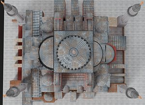 Low Poly Hagia Sophia Mosque Ayasofya - Turkey