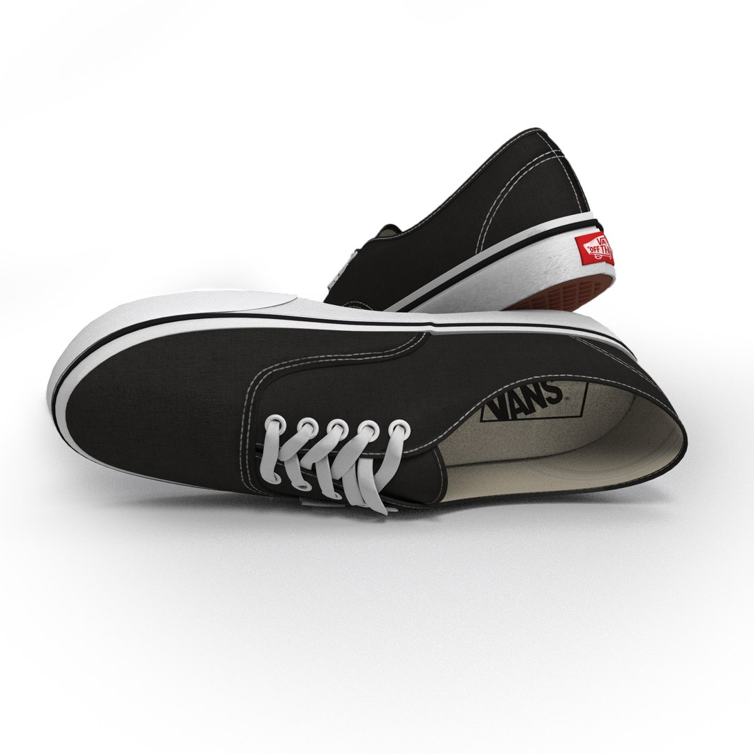 3D Model Vans Authentic Collection - New And Worn Look - TurboSquid 2016337