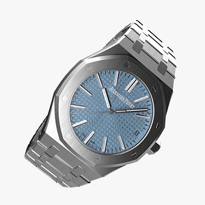Audemars Piguet Royal Oak Smoked Blue White Gold Grande Tapisserie