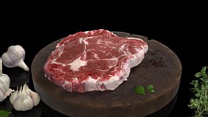 Collection of meat products 3D model