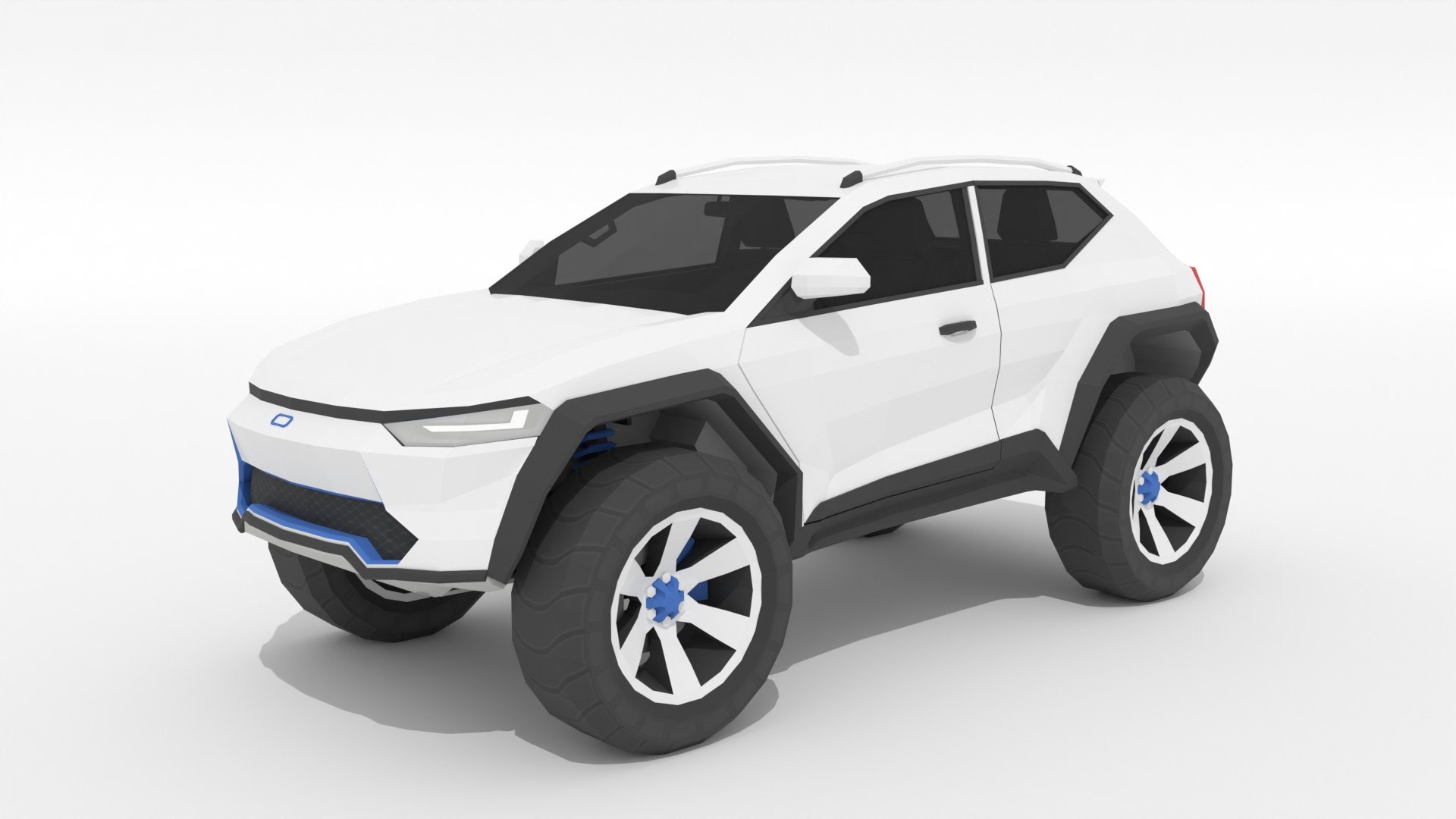 3D Generic Low-poly SUV Concept Car - TurboSquid 2327296