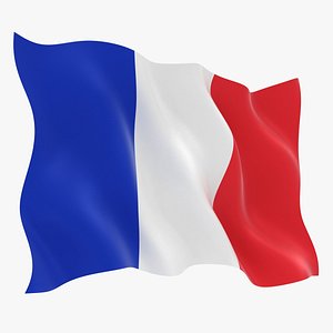 france flag animation 3D
