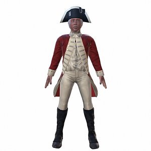 redcoat soldier british 3D model