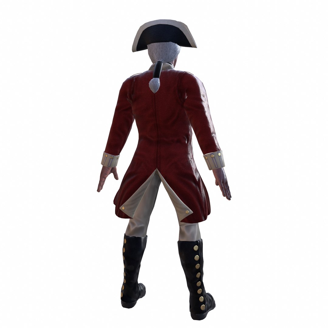 Redcoat Soldier British 3D Model TurboSquid 1192833