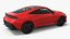 3D Modern Sports Car Coupe 2026 Red model