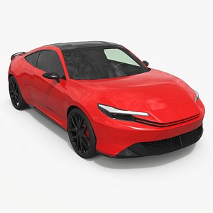 Modern Sports Car Coupe 2026 Red