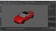 3D Modern Sports Car Coupe 2026 Red model