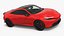3D Modern Sports Car Coupe 2026 Red model