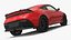 3D Modern Sports Car Coupe 2026 Red model