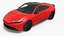3D Modern Sports Car Coupe 2026 Red model